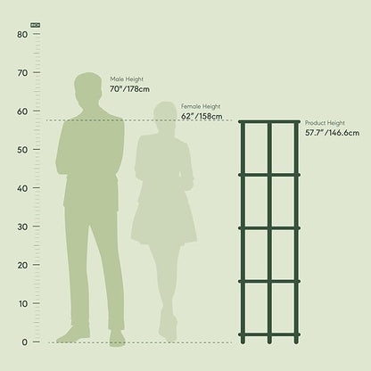 Furinno Turn-N-Tube 5 Tier Corner Display Rack Multipurpose Shelving Unit, 1-Pack, Espresso/Black